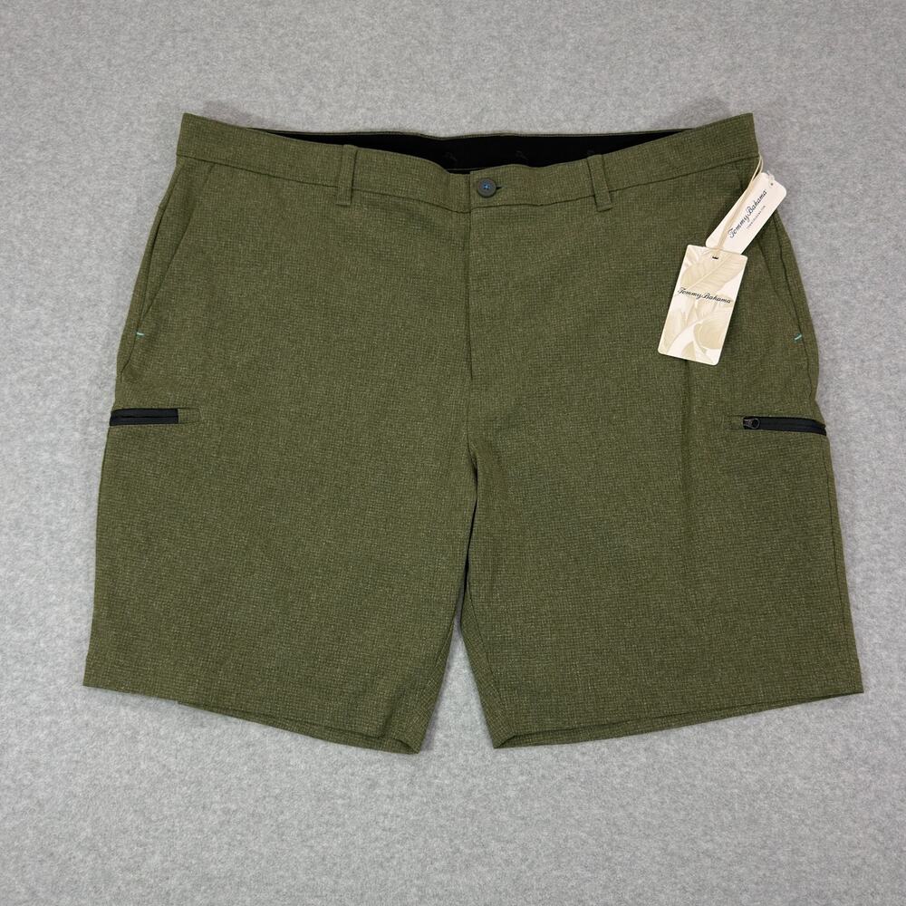 Tommy Bahama IslandZone Bahama Coast Cargo Shorts Mens 42x9 Palm Moss NWT